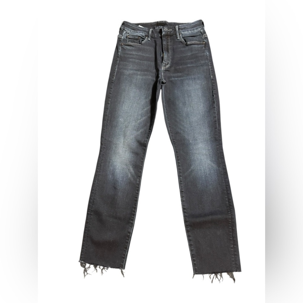 MOTHER HIGH WAISTED LOOKER ANKLE FRAY Women's Skinny Jeans